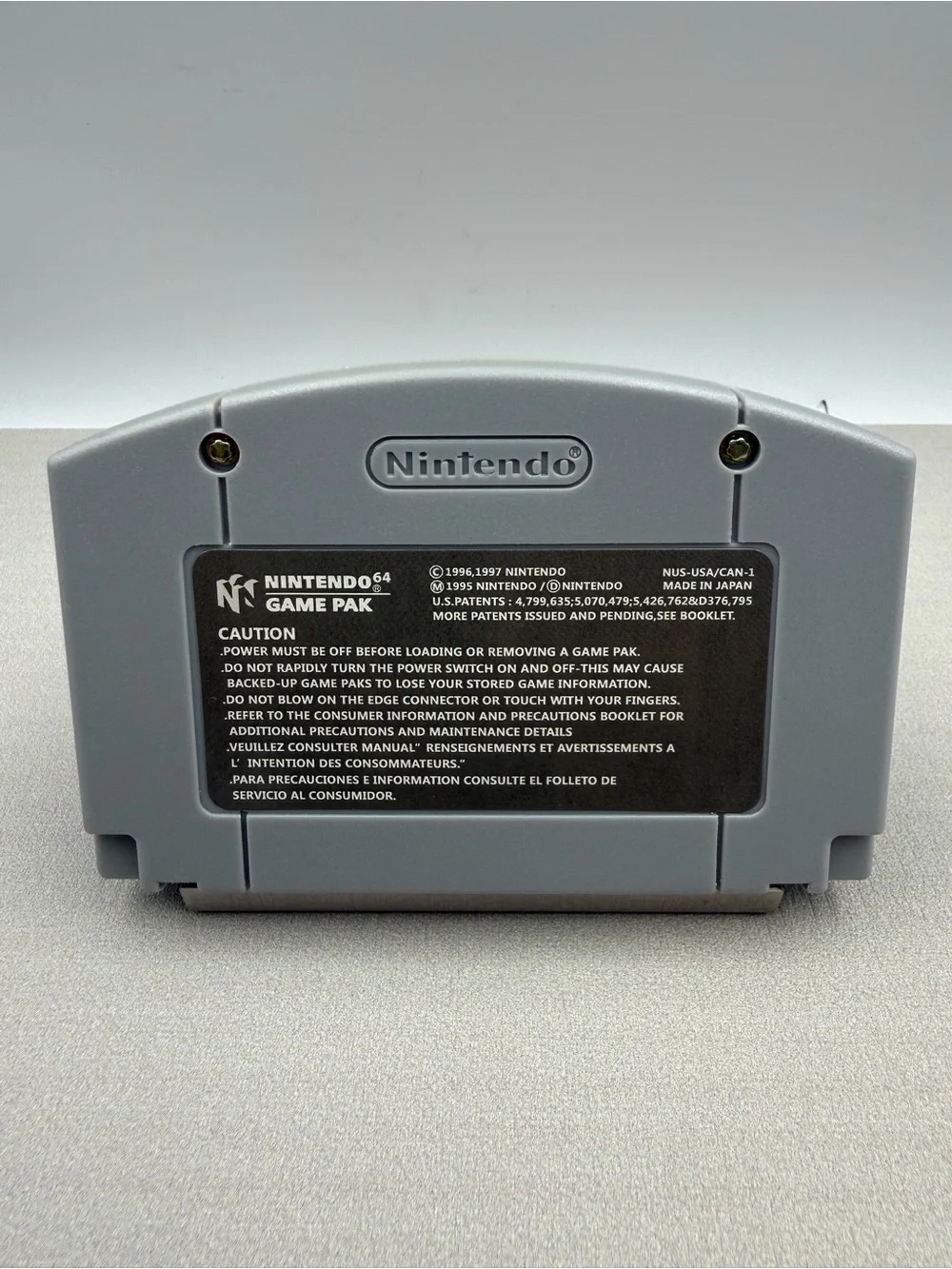 Nintendo Bomberman 64: The Second Attack! Gray Cartridge